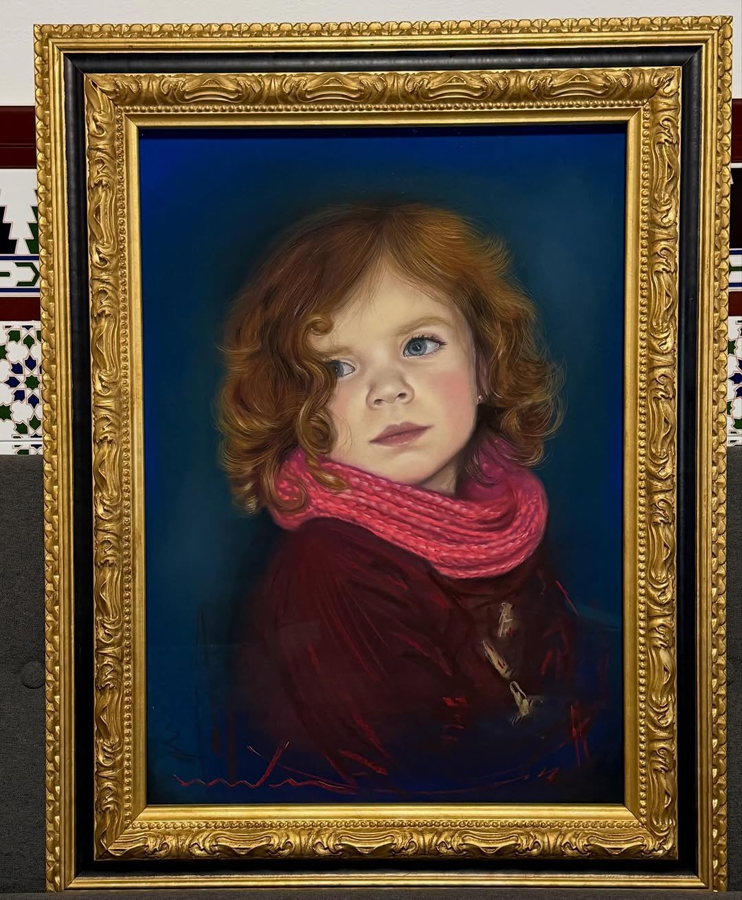 Retrato a pastel